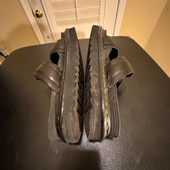 Dr Martens Myles brando black leather size 10 slipper sandals main image 11